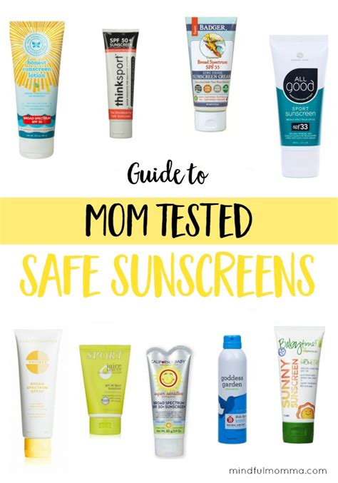 Safe Sunscreen .